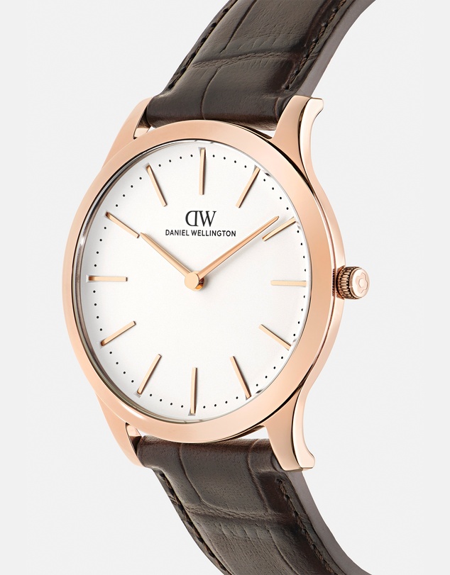 Daniel Wellington - Pathfinder 39mm Brown-Croc Frost-White