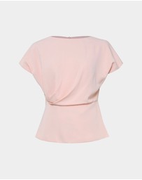 Forcast - Bonnie Gathered Peplum Top