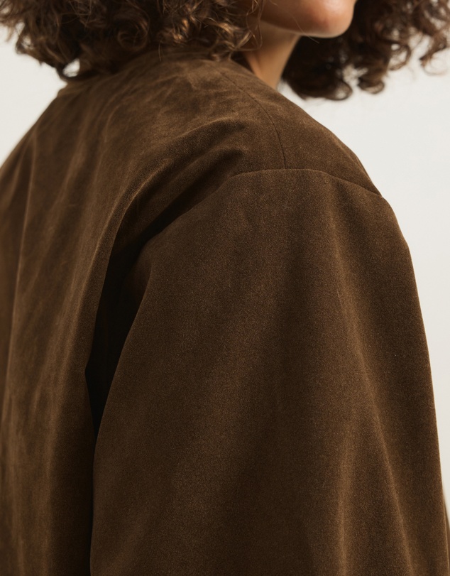 Atmos&Here - Ruby Faux Suede Bomber Jacket