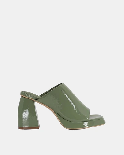 Sol Sana - Eva Mule Patent Olive