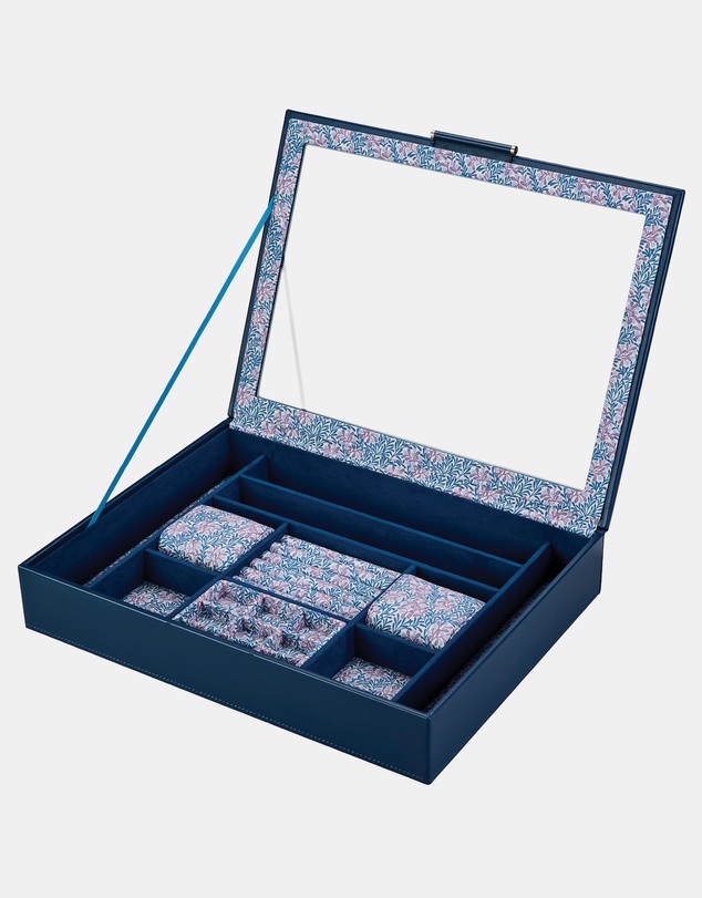 Wolf - WOLF Sophia Jewellery Box with Window Indigo Fruit Botanical