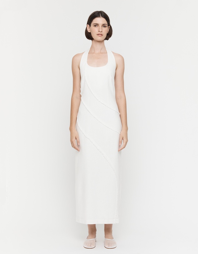 FRIEND of AUDREY - The Raw Edge Halter Dress