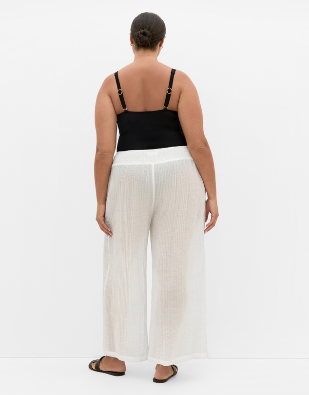 City Chic - Plus size Maci Pant - ivory
