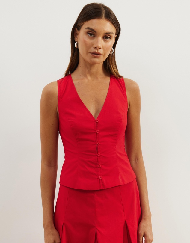 Atmos&Here - Maren Cotton Tie Back Vest Top