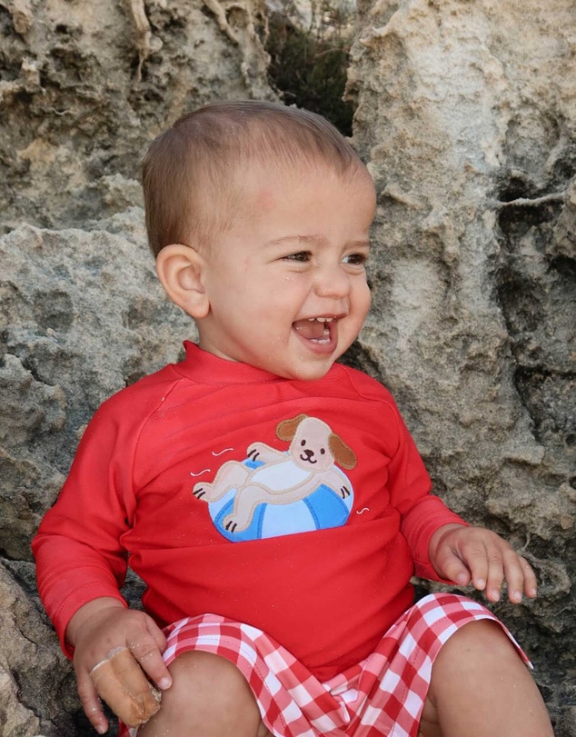 Purebaby - Board Short & Rashie Swim Set- Kids-Babies