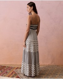 BOTEH - Levante Shirred Maxi Dress