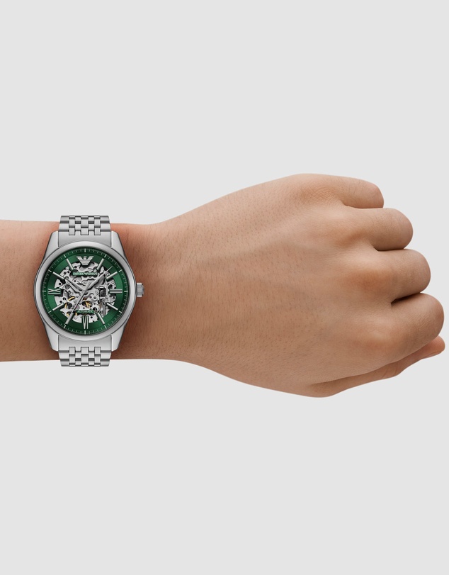 Emporio Armani - Silver Tone Analogue Watch