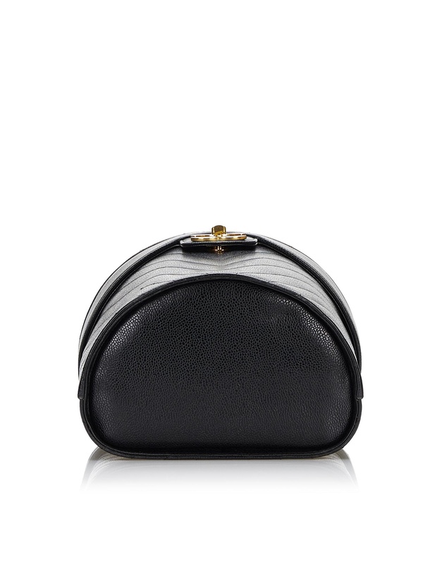 Pre-Loved by Azura Reborn - Pre-Loved Chanel Chevron Leather Vanity Case