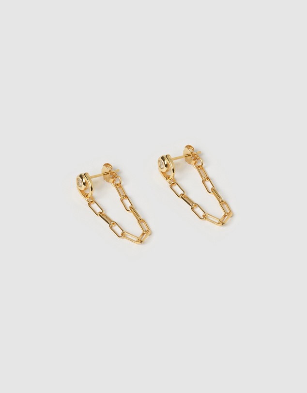 Izoa - Dawn Drop Stud Earrings
