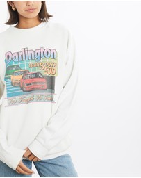 Vintage by The Real Deal - Pre Loved - Vintage 1989 Darlington TranSouth 500 Racing Sweatshirt