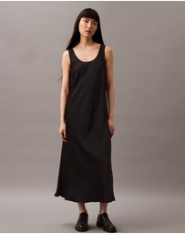 Calvin Klein - Satin Midi Slip Dress