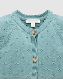 Purebaby - Crochet Pocket Cardigan -Kids-Babies
