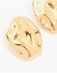 Lovisa - Waterproof Gold Plated Stainless Steel Pebble Stud Earrings