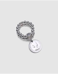 Von Treskow - Double Stretchy Ring With Coin