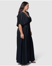 Sunday In The City - Black Noise Maxi Dress