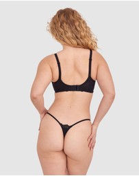 Bras N Things - NKD High Leg String - Black