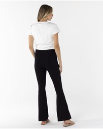 Angel Maternity - Celia Maternity Cotton Crop Tee - White