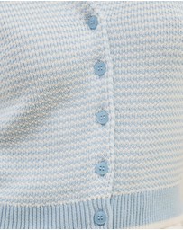 Atmos&Here - Nova Short Sleeve Stripe Knit Top