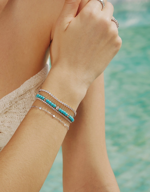 Ania Haie - Ania Haie Silver Disc Station Bracelet