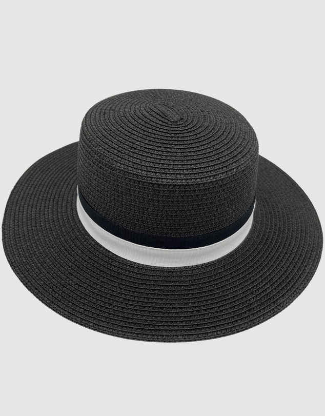 Jacaru - Jacaru 1882 Boater Hat Black