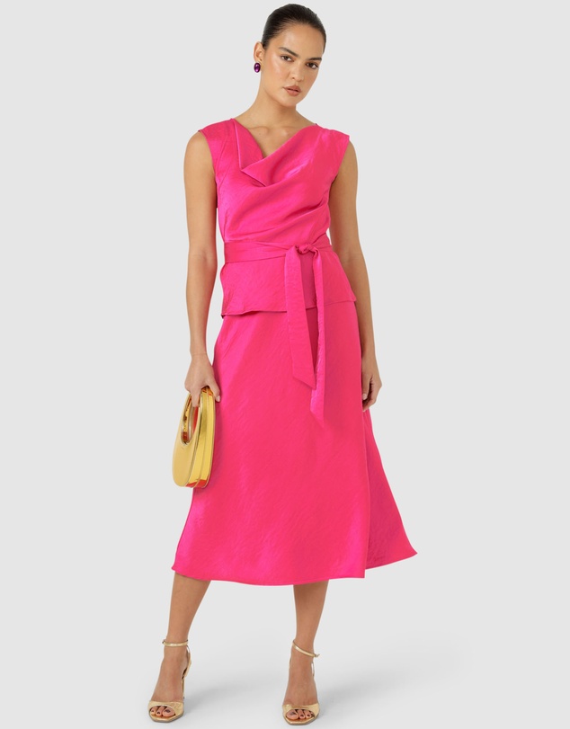 SACHA DRAKE - Luxe Bias Midi Skirt