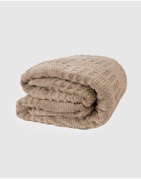 Bambury - Lattice Sherpa Fleece Blanket