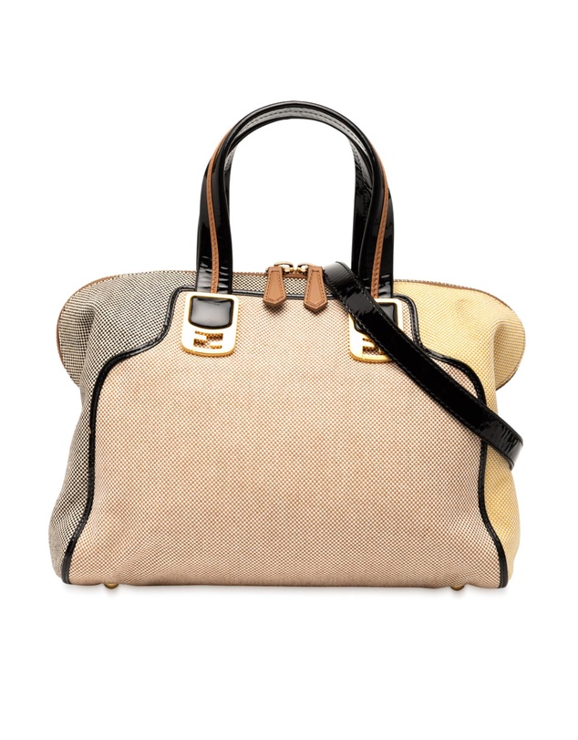 Pre-Loved by Azura Reborn - Pre-Loved Small Canvas Colorblock Chameleon Satchel