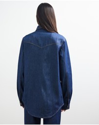 Sofia Irina - Oversized Denim Shirt