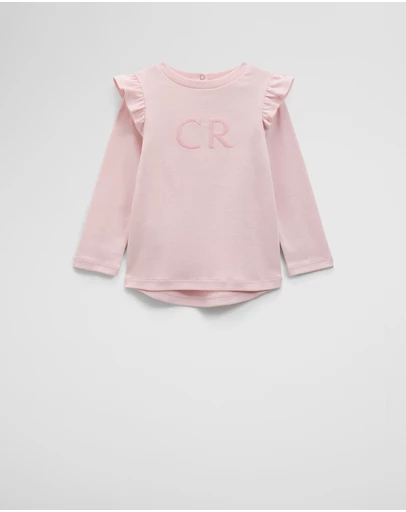 Country Road - Long Sleeve Logo Frill T-shirt