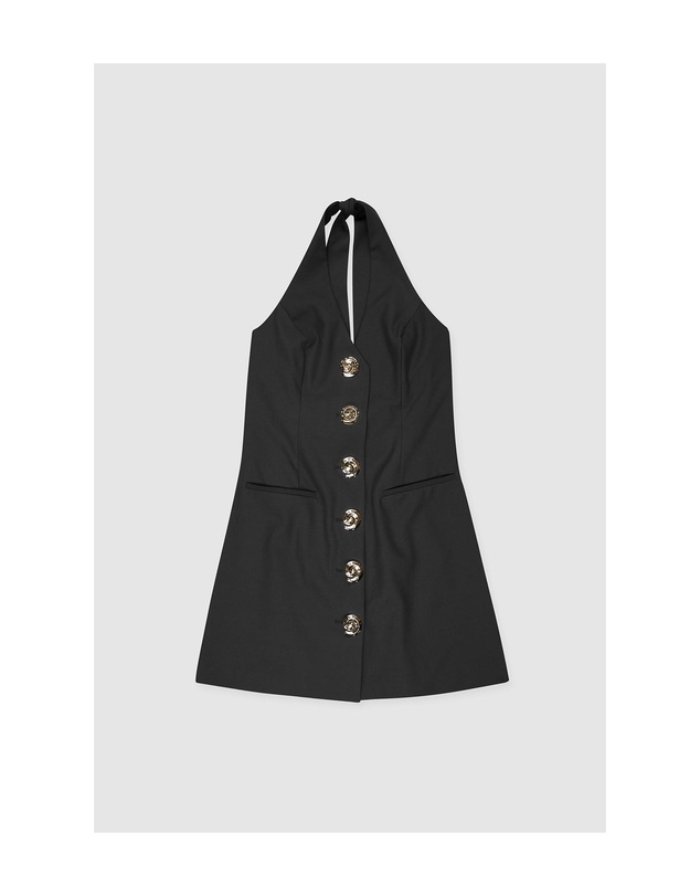 The Wolf Gang - Irida Vest Dress - Noir