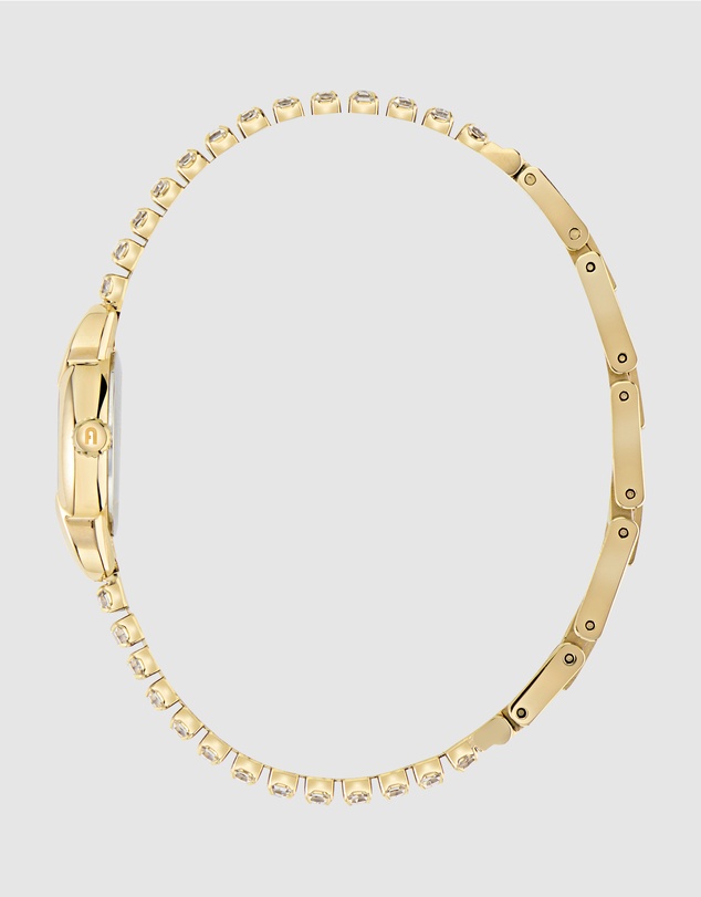 Furla - Mini Shape Gold-Tone with Crystals Bracelet Watch