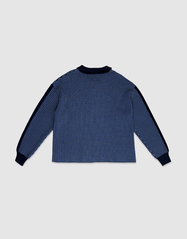 Banabae - Ladies Knit Rugby Top - Micro Check