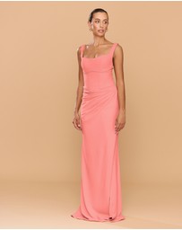 CATHERINE FERRARO - Elena Square Neck Gown
