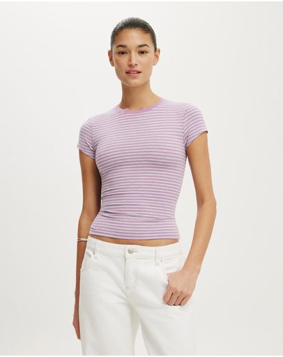 MADI STRIPE GREY MARLELAVENDER DUSK