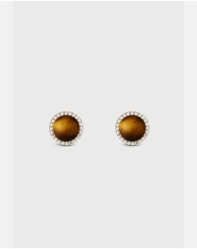 Daniel Wellington - Audrey Earrings Tiger Eye