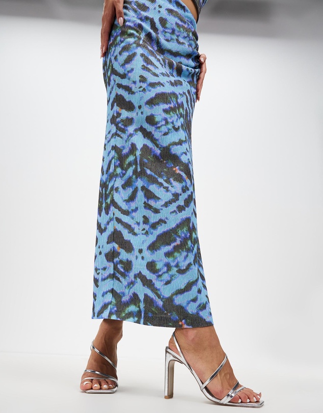 Third Form - Electric Tucked Maxi Skirt