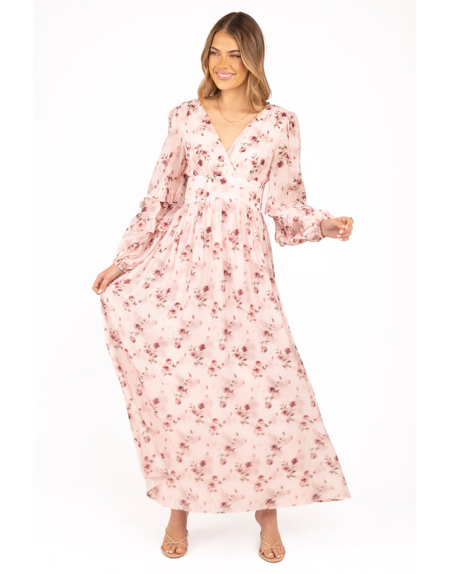Petal & Pup - Vayla Maxi Dress - Green Painted Floral