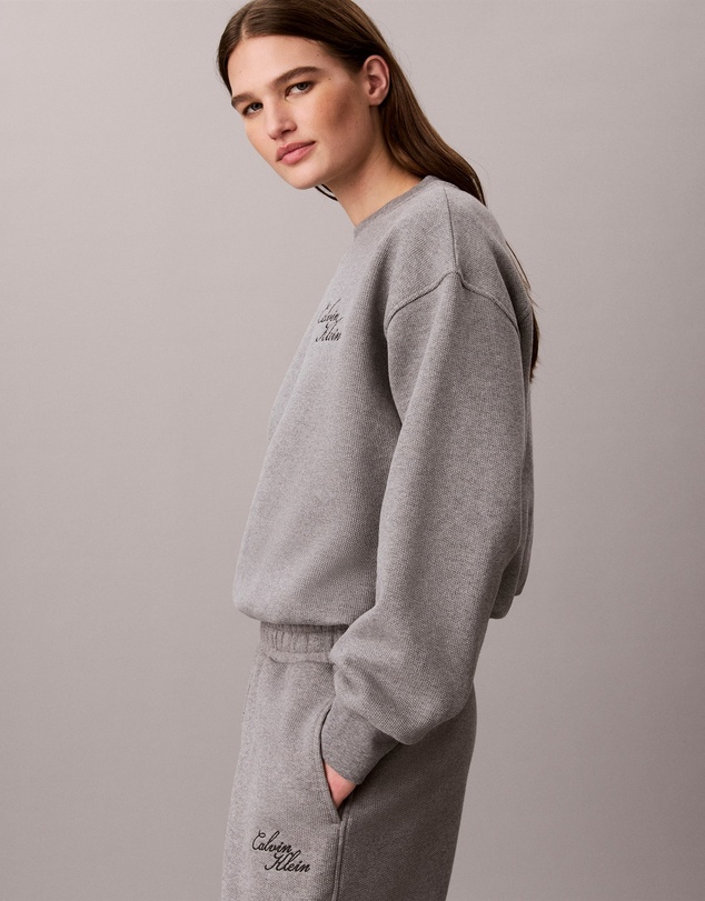 Calvin Klein Jeans - Textured Fleece Crewneck Sweatshirt