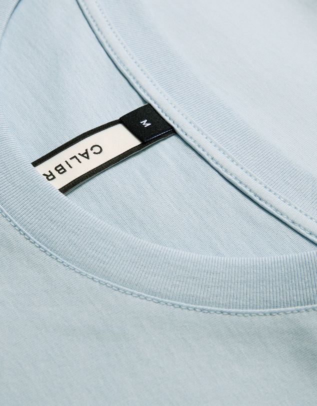 Calibre - Mercerised Crew T-shirt Pale Blue