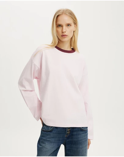 Cotton On - Boxy Long Sleeve Top