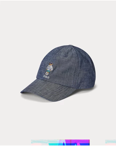 Polo Ralph Lauren - Polo Bear Cotton Chambray Ball Cap - ICONIC EXCLUSIVE - Teens