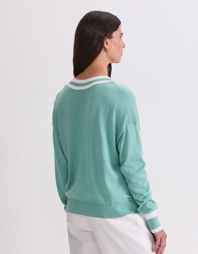 Sportscraft - Alphine Silk Blend V Neck Sweater