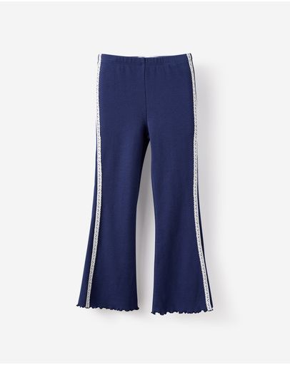 DENIM NAVYLACE TRIM