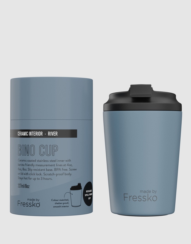 Fressko - Bino 8oz Reusable Ceramic Lined Coffee Cup