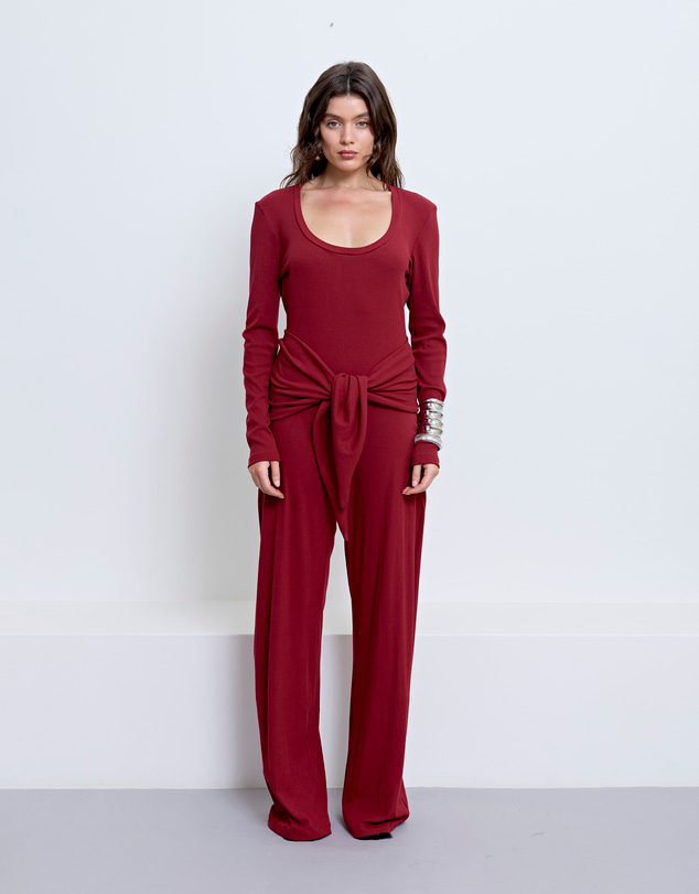 PFEIFFER - Biscayne Jumpsuit Sangria