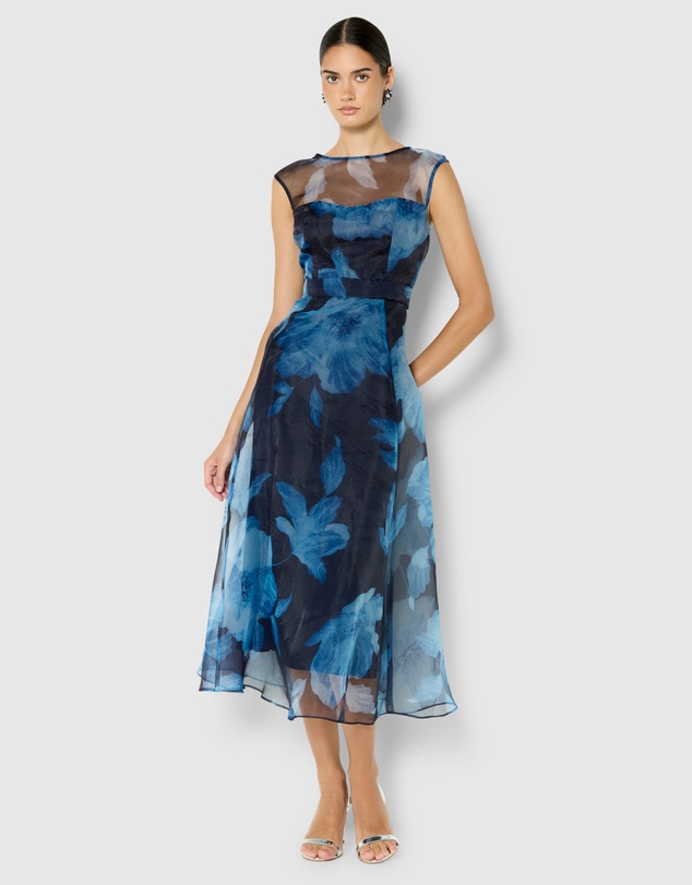Montique - Christiana Printed Organza Dress