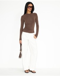 Dazie - Quinn Ruched Long Sleeve Top