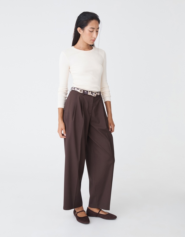 Forcast - Devon Long Sleeve Rib Tee