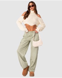 EDIKTED - Roy Low Rise Nylon Cargo Pants