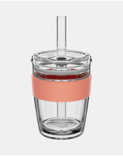 KeepCup - Longplay Cold Cup 12oz Reusable Coffee Cup with Boba Straw Lid